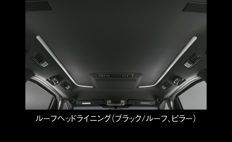 ルーフヘッドライニング（ブラック/ルーフ、ピラー）